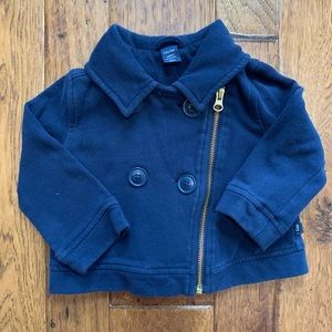 Baby Gap | Navy Blue Asymmetrical pea coat | Sz 18-24months